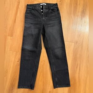 Zara High Rise Black Jeans
